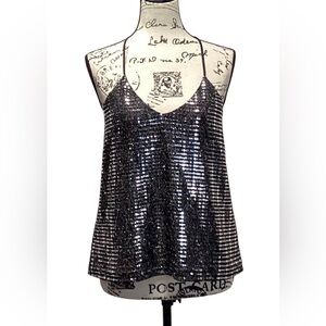 Chelsea28 mirrored spaghetti strap top. Size Medium.